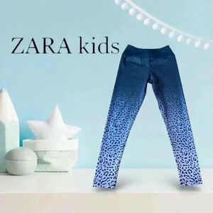 NWOT, ZARA, High-Waist  Black Leopard Print Leggings, Size 9
